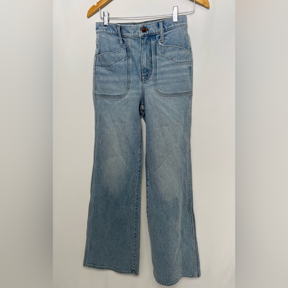 NEW / Madewell 11" High-Rise Flare Jeans - Picture 2 of 5